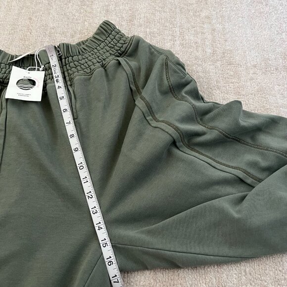 NWT Anthropologie Daily Practice Bank Shot Wide Leg Joggers Pants S Green - Picture 7 of 11